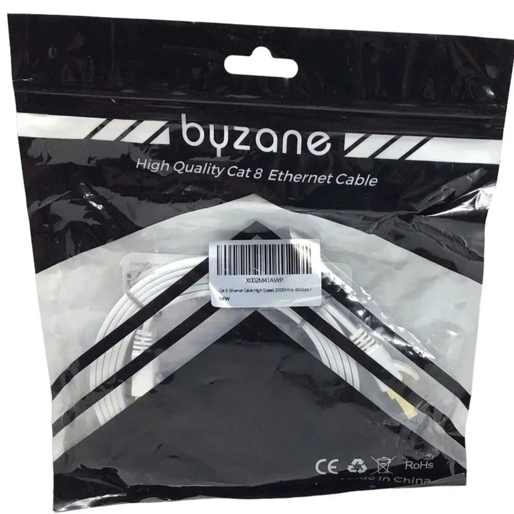 Ethernet Cable Outdoor&Indoor 6FT Heavy Duty High Speed 26AWG LAN Network 40Gbps
